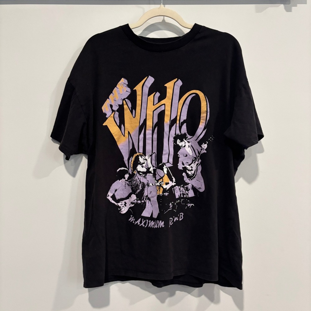 The Who Men Shirt Oversized Small Rock Band Graphic Retro Music 70s Edgy 20952